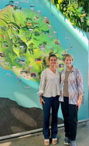Arrivée Eileen Collins à la Réunion